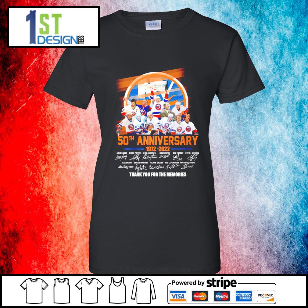 New York Islanders 50th anniversary 1972 2022 thank you for the memories  shirt