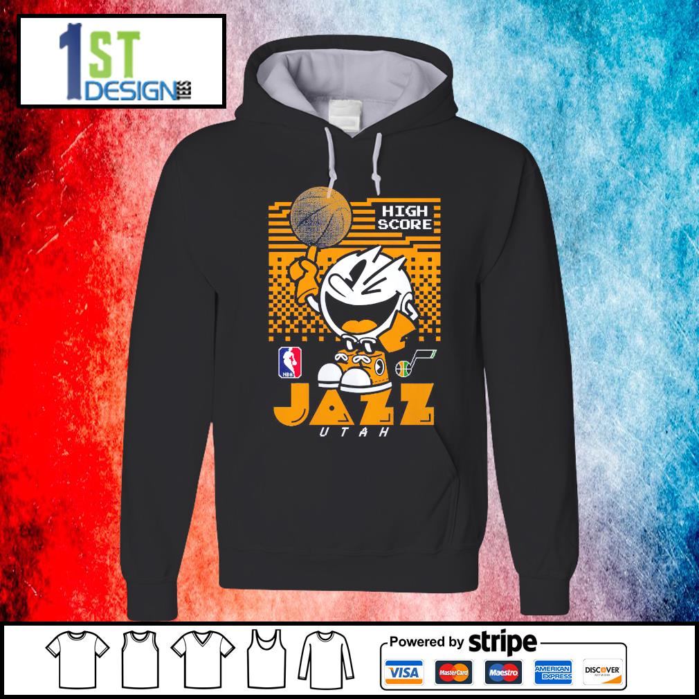 Utah Jazz NBA x Pac Man High Score shirt - Design tees 1st ...