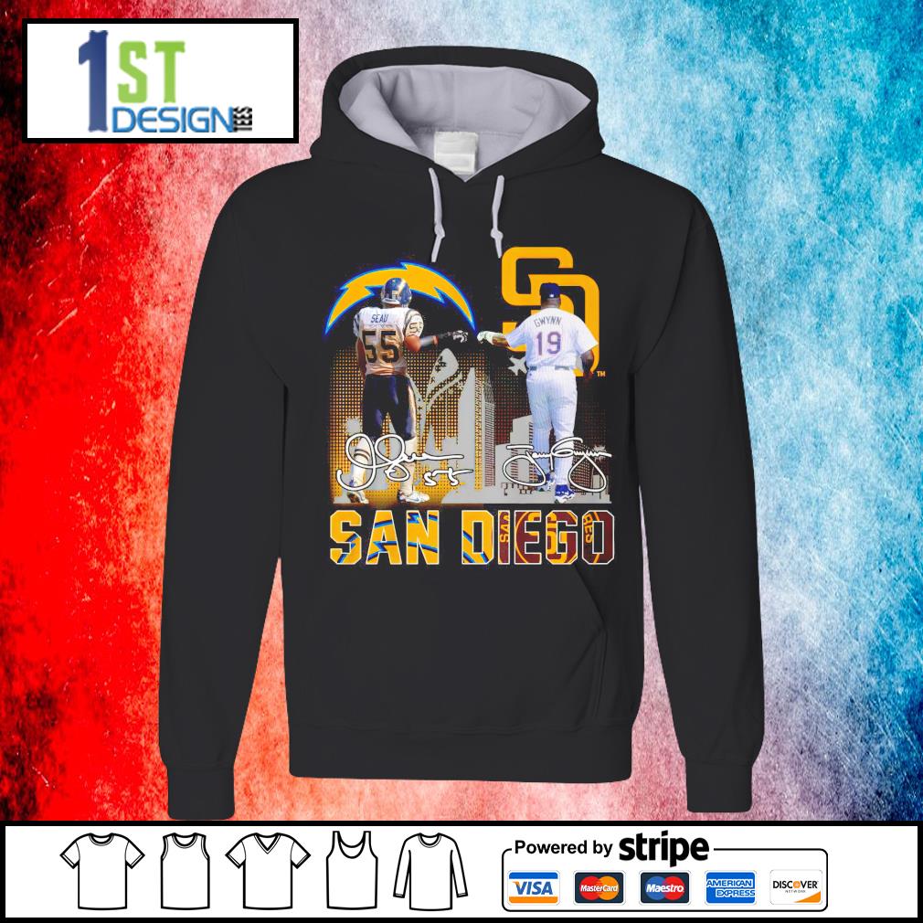 San Diego Junior Seau Tony Gwynn signatures shirt, hoodie, sweater, long  sleeve and tank top