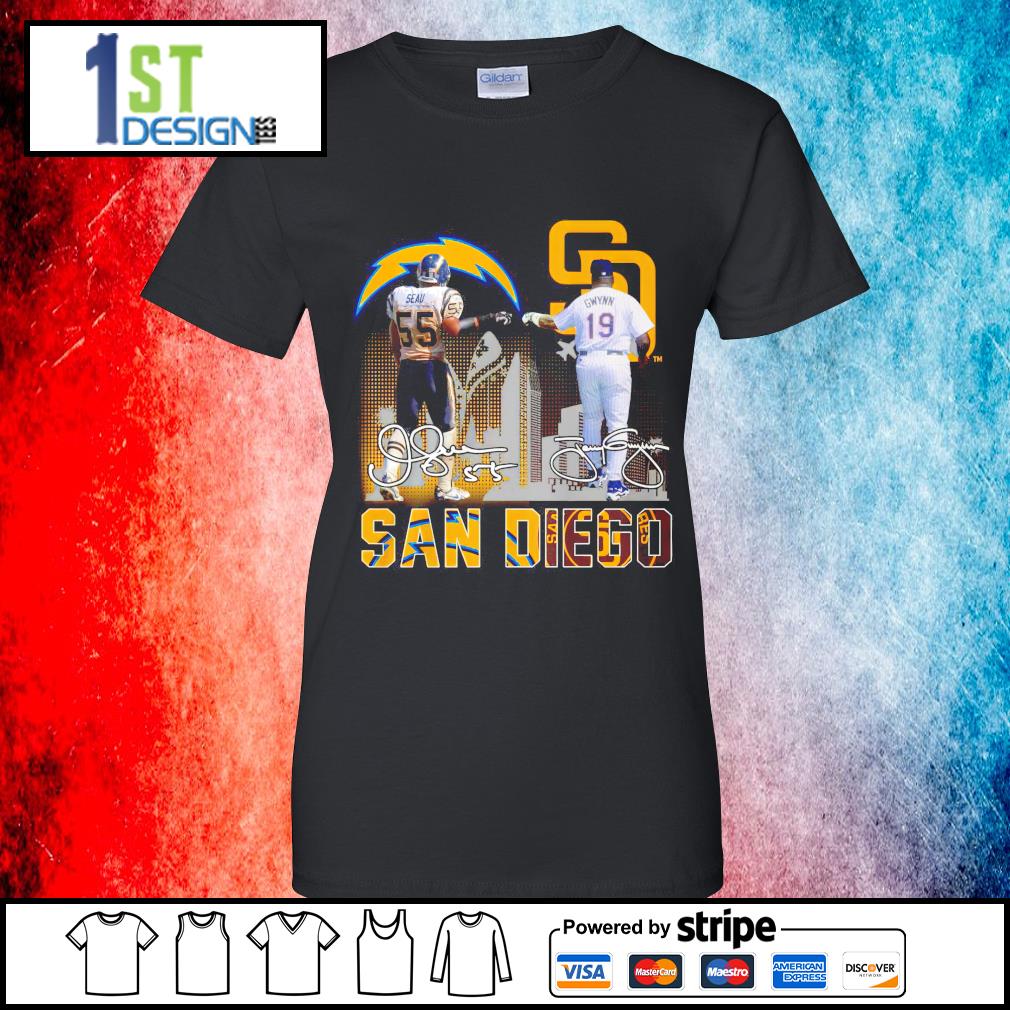 Junior Seau 55 San Diego Chargers Tony Gwynn 19 San Diego Padres