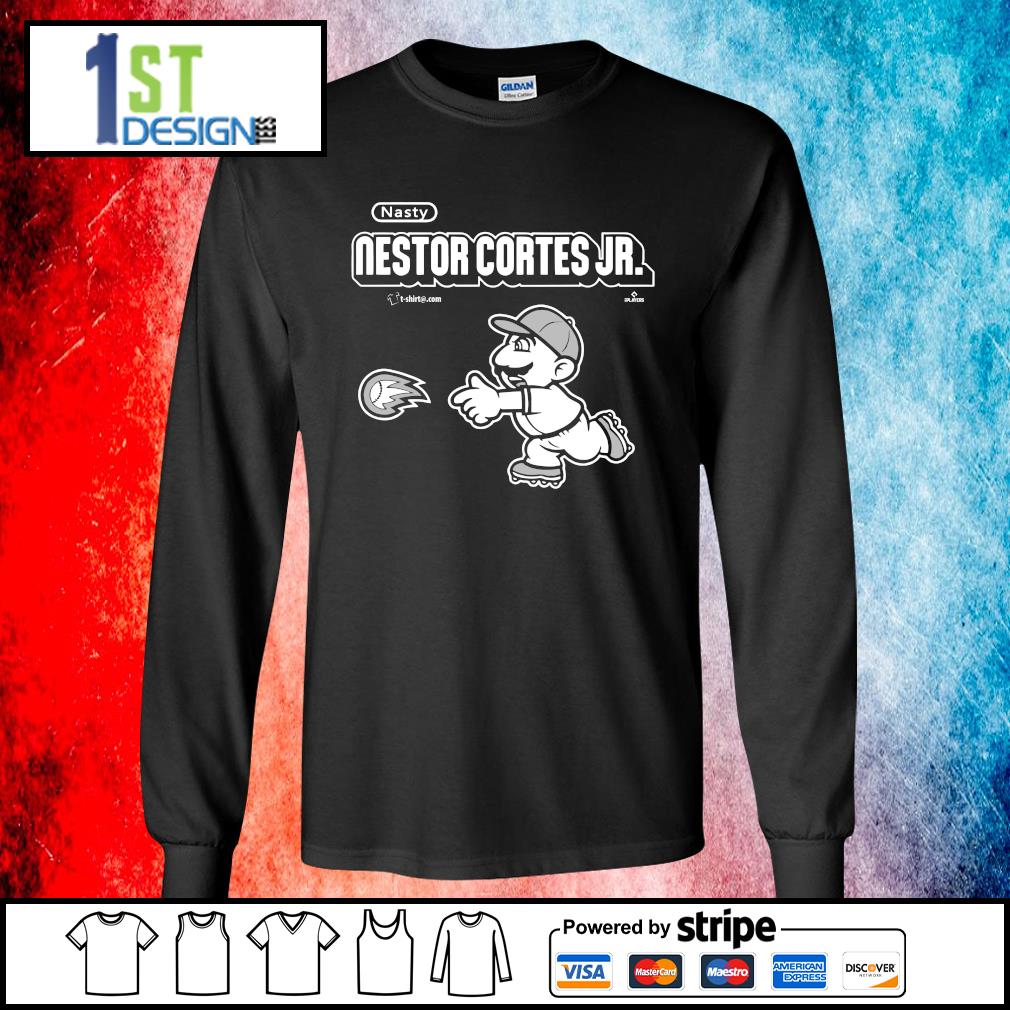 Nestor Cortes wearing a Mario-inspired Nestor Cortes custom shirt :  r/baseball