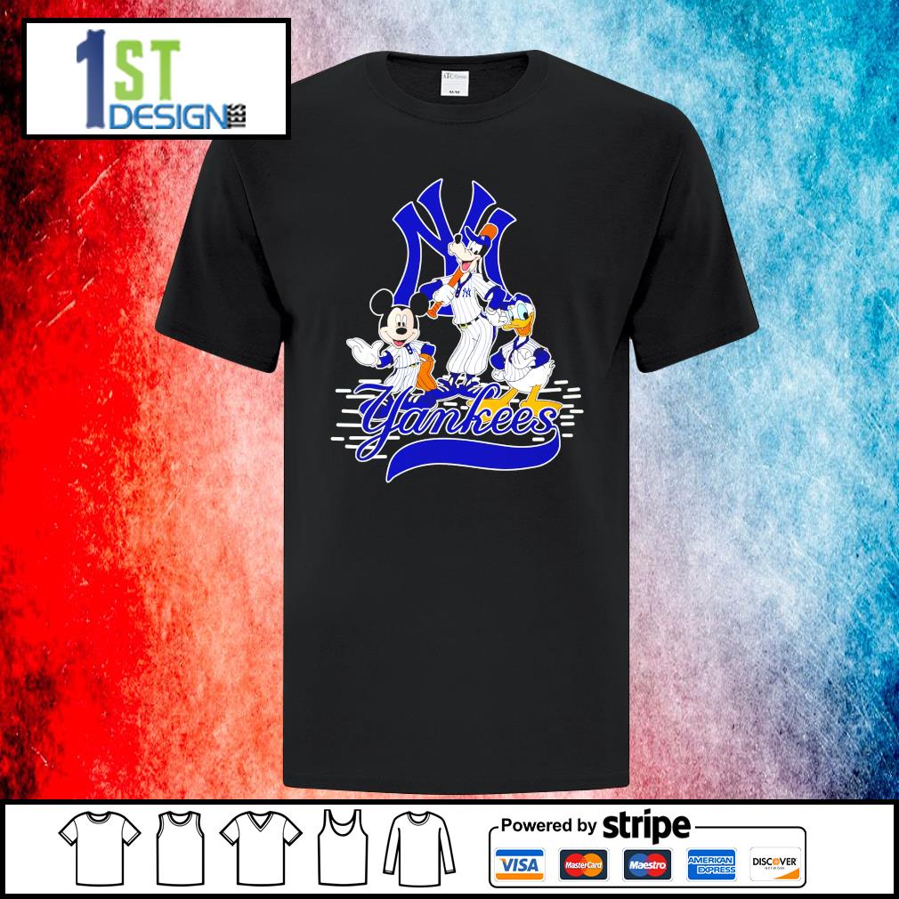 New York Yankees Mickey mouse Goofy Donald Duck t-shirt by To-Tee