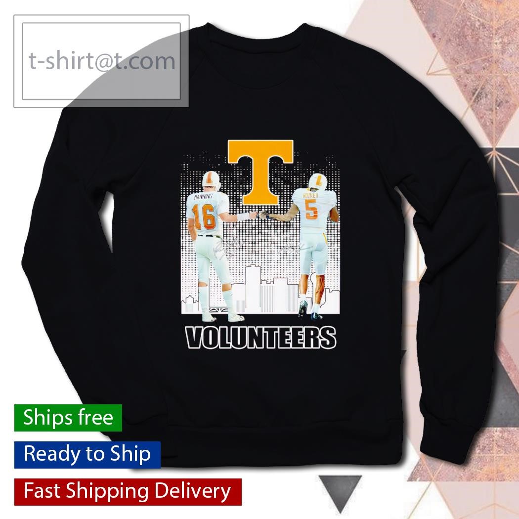 Tennessee Volunteers Skyline Peyton Manning And Hendon Hooker Signatures  shirt, hoodie, sweater, long sleeve and tank top