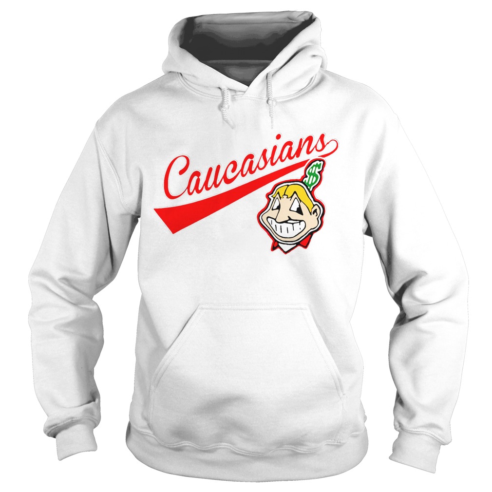 Cleveland Caucasians Native Go Indians - Ladies' V-Neck T-Shirt - Day T- Shirt