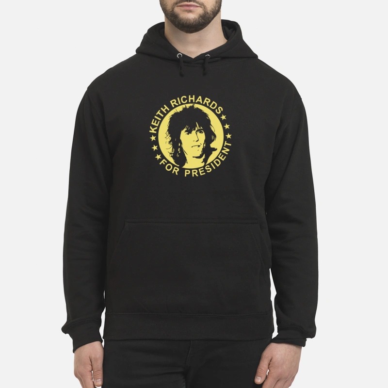 keith richards for president t shirt