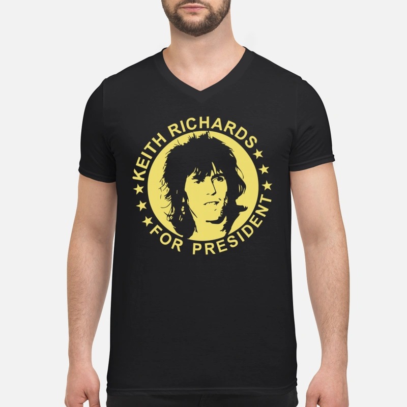 keith richards for president t shirt