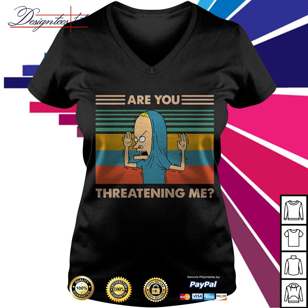 beavis and butthead are you threatening me shirt