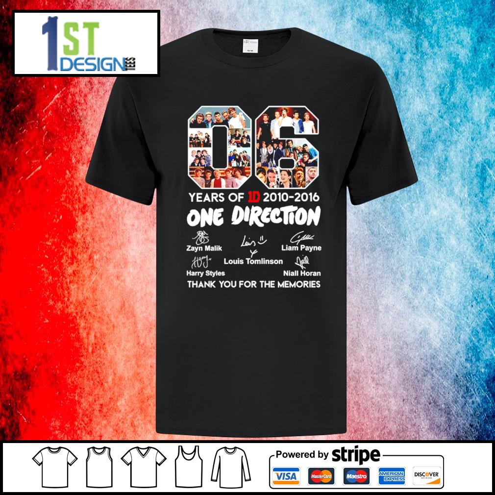 10 years of 1d shirt