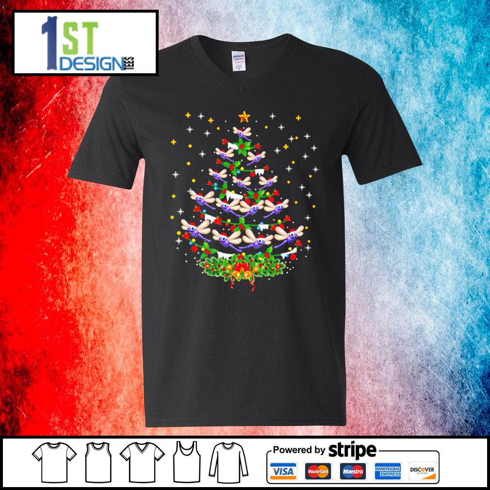 dragonfly christmas t shirt